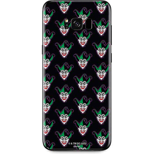 DC Comics The Joker Logo Pattern Galaxy S8 Plus Skin